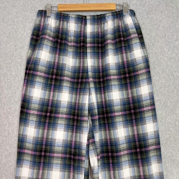 Skims Multi Plaid Gender Inclusive Fleece Sleep Pajama Set Size Small - Picture 11 of 16